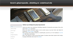 Desktop Screenshot of gitaarreparatie.be